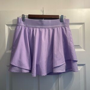 90 Degree By Reflex Lilac Layered Skater Skirt